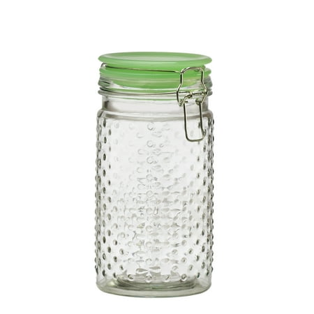 - Emma Jade Hobnail Hermetic Preserving Glass Canister, Medium, 36 oz