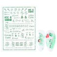 thumbnail image 4 of Christmas Nail Sticker DIY Fashion Snowflake Nail Decal Adhesive Nail Decal, 4 of 6