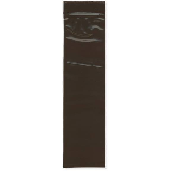 Plymor 2.5" x 9" (Pack of 100), 3 Mil Amber UV Zipper Reclosable Plastic Bags