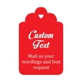 thumbnail image 1 of 100 Pcs sur Mesure Accrocher Tags Personnalisé Cadeau de Mariage Merci Tags, 1 of 1