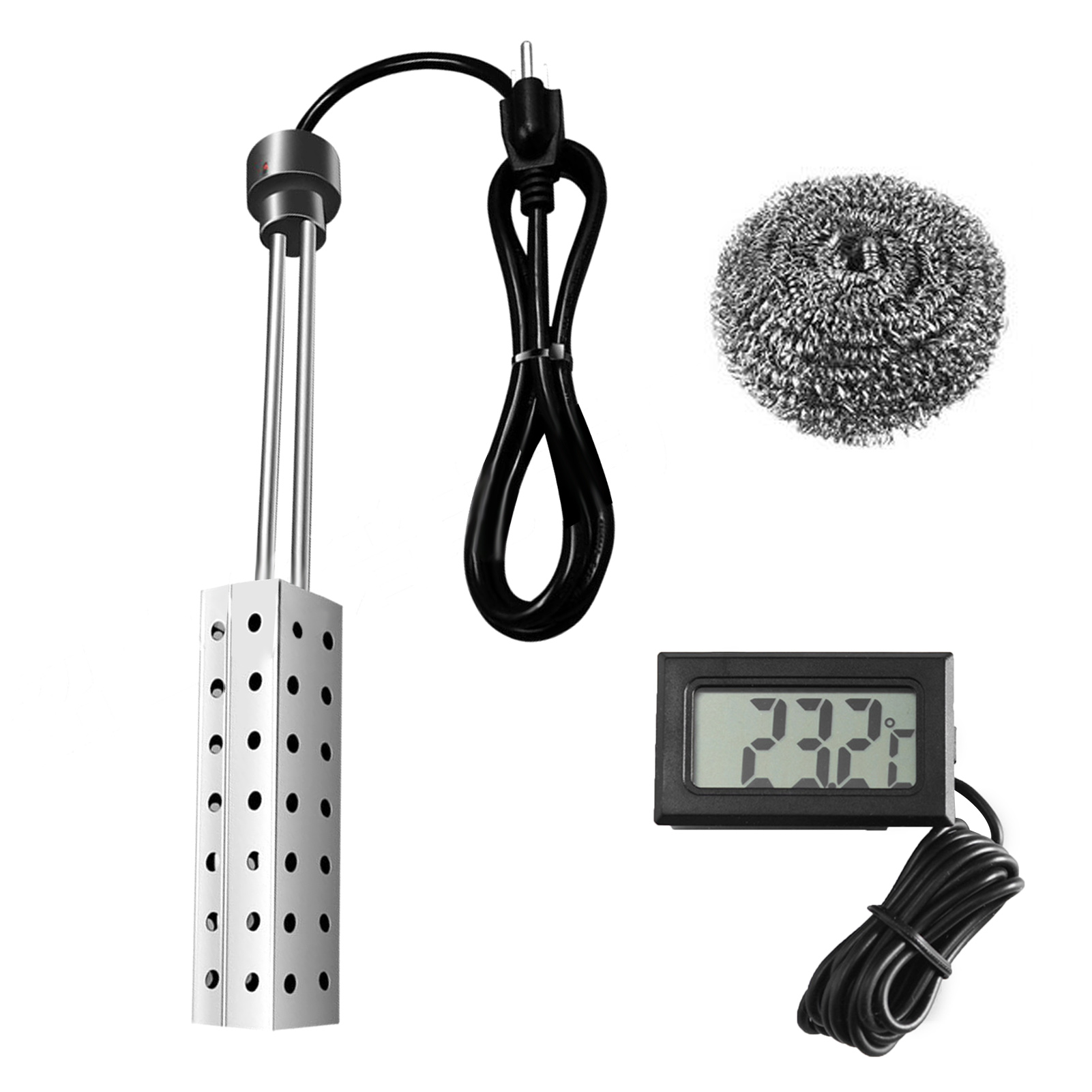 IMSHIE 1500W Bucket Water Heater Electric Immersion Heater with