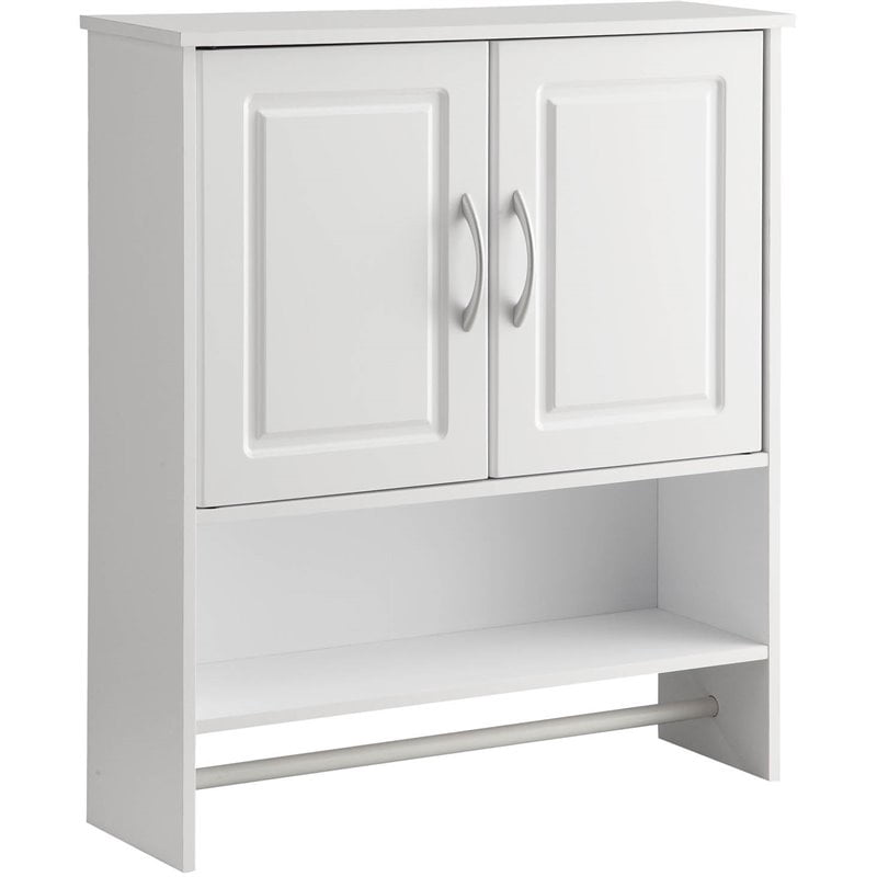 Pemberly Row 2 Door Wooden Bathroom Medicine in White