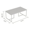 thumbnail image 2 of Safdie & Co. Table De Salon 43L Marbre Metal Or, 2 of 4
