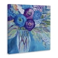 thumbnail image 2 of Stupell Industries Modern True Blue Flower Bouquet Canvas Art, 17 x 17, by Lynn Ericson Fine Art, 2 of 8