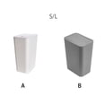 thumbnail image 2 of Yuarrent Cubo de basura conveniente y duradero cuadrado para cualquier espacio Papeleras Cubo de basura Cubo de basura Cubo de basura Suministros de limpieza para el hogar blanco S, 2 of 6