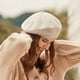 thumbnail image 5 of Gorro de lana de otoño e invierno para mujer más boina de invierno de terciopelo, 5 of 5