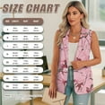 thumbnail image 6 of Psesaysky Women's Sleeveless Blazers Open Front Casual Blazer Vests Pink Camo Hunting Print Lapel Single Button Lightweight Jackets Women, Size 2XL, 6 of 6