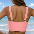 thumbnail image 5 of Ticikt Women's Push Up V Neck Bikini Tops Criss Cross Back Padded Bathing Suit Top Only, 5 of 6