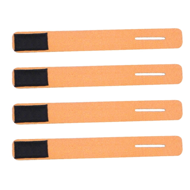 Eigraketly 4 Uds. De correas para caña de pescar, tirantes para atar, cinturones de sujeción, gancho para cinturón, varillas de bucle, dispositivos de Pescar naranja claro