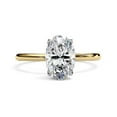 thumbnail image 2 of IGI Certified Lab Grown Diamond Engagement Ring | Center 9x6mm Oval Cut Solitaire Stackable Wedding Promise Rings For Women 14k Solid Yellow Gold | F-G, VS-SI Quality (1.25 Ctw) Ring Size-6, 2 of 7