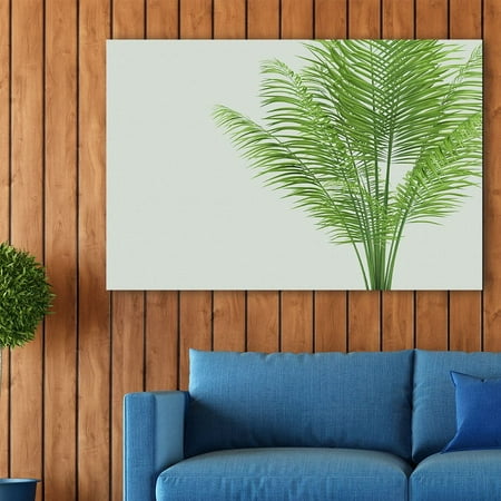 - wall26 Canvas Wall Art - Watercolor Style Plant with Narrow Leaves - Giclee Print Gallery Wrap Modern Home Decor Ready to Hang - 12x18 inches