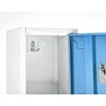 thumbnail image 3 of AdirOffice - Locker - 2 doors - 2 hooks - solid steel - blue (pack of 4), 3 of 13
