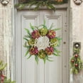 thumbnail image 2 of Hello "wood" Simulation Garland Door Hanging Hydrangea Rattan Ring Window Decorations, 2 of 6