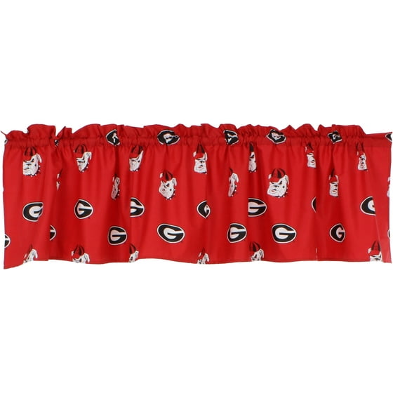 Georgia Bulldogs 100 Cotton 63 Curtain Panels Set Of 2