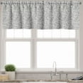 thumbnail image 3 of Ambesonne Shabby Flora Valance & Curtain, Curvy Spiral Branch, 55"x30", Black White, 3 of 6