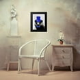 thumbnail image 4 of Fab Funky 12x14 Black Modern Framed Museum Art Print Titled - Badger with Blue Top Hat and Moustache, 4 of 5