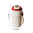 thumbnail image 4 of Stainless Steel Coffee Mug 410ml/14oz Insulated Coffee Cup Vacuum Insulated Tumbler with Temperature Display Portable Thermal Cup with Leak Proof Lid for Home Office Car Outdoor Camping, 4 of 9