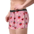 thumbnail image 4 of Fotbe Strawberry and Ladybugs Men’s Total Support Pouch Boxer Briefs, X-Temp Cooling, Moisture-Wicking Underwear, Regular, Long-leg and Trunk-X-Large, 4 of 9