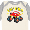 thumbnail image 4 of Inktastic Monster Truck Little Bro Boys Long Sleeve Baby Bodysuit, 4 of 5