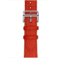thumbnail image 1 of 21 Color Watch Band 44mm 40mm 42mm 38mm Compatible Replacement for Series 5 4 3 2 1 Single Tour Leather Band Cross Pattern Red(42/44), 1 of 8