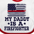 thumbnail image 4 of Inktastic Fireman Daddy is a Firefighter Boys or Girls Baby Bib, 4 of 4