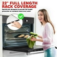 thumbnail image 3 of Silicone Oven Rack Shield Guard, Extra Long 22” Black (2 Pack) - Heat Resistant Oven Rack Protectors - Prevents Hand and Arm Burns, Food Grade Cover, 3 of 6