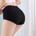 thumbnail image 4 of FCLoft Women's High Waist Cotton Anti-Roll Briefs Tummy Control Underwear, 4 of 5