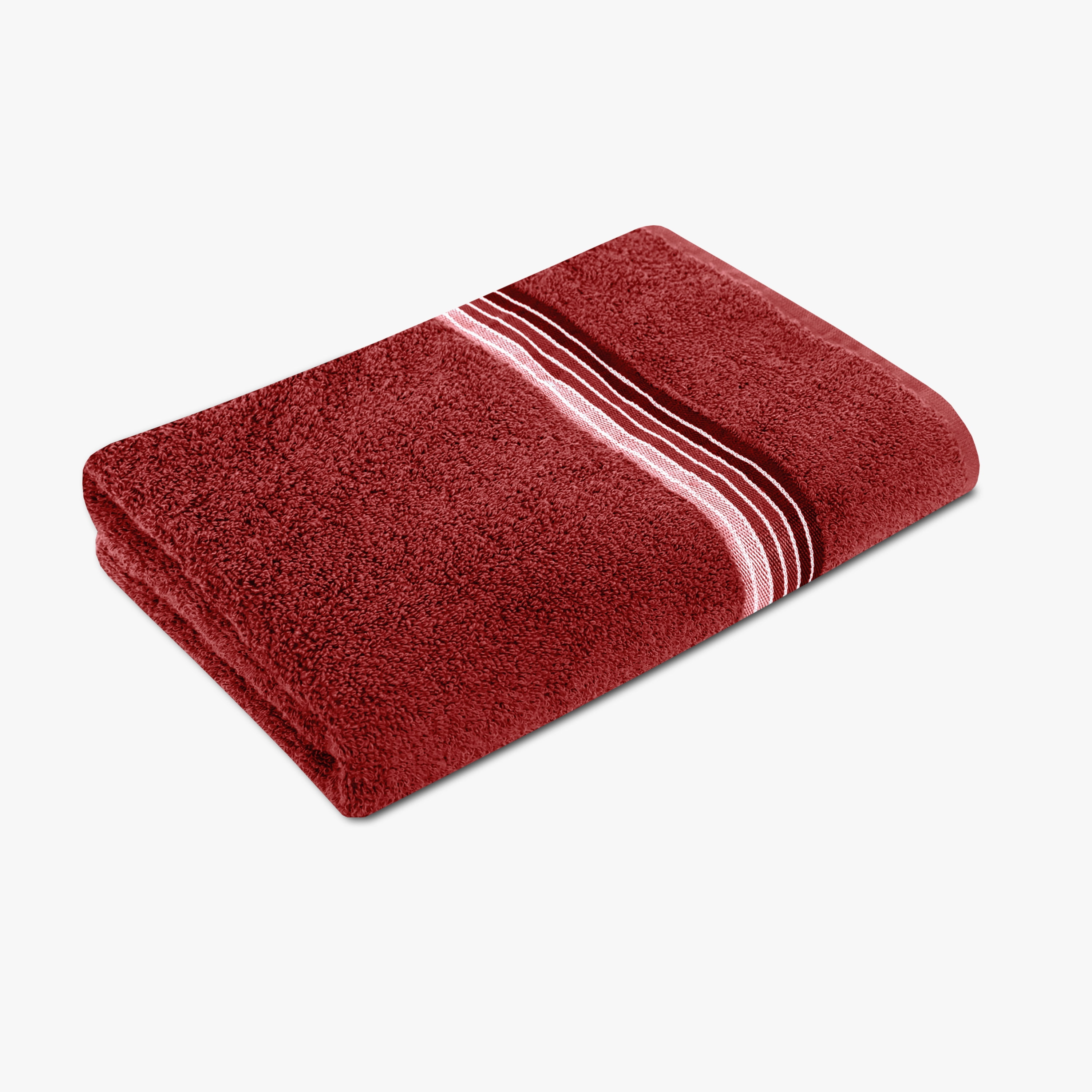 Mainstays Cotton Bath Towel, Super Soft, Absorbent, Red, 27x52