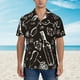 thumbnail image 2 of Balery Wine Seamless Camisas hawaianas de manga corta para hombre, camisas playeras de corte holgado, camisas de vacaciones con botones,Medium, 2 of 7