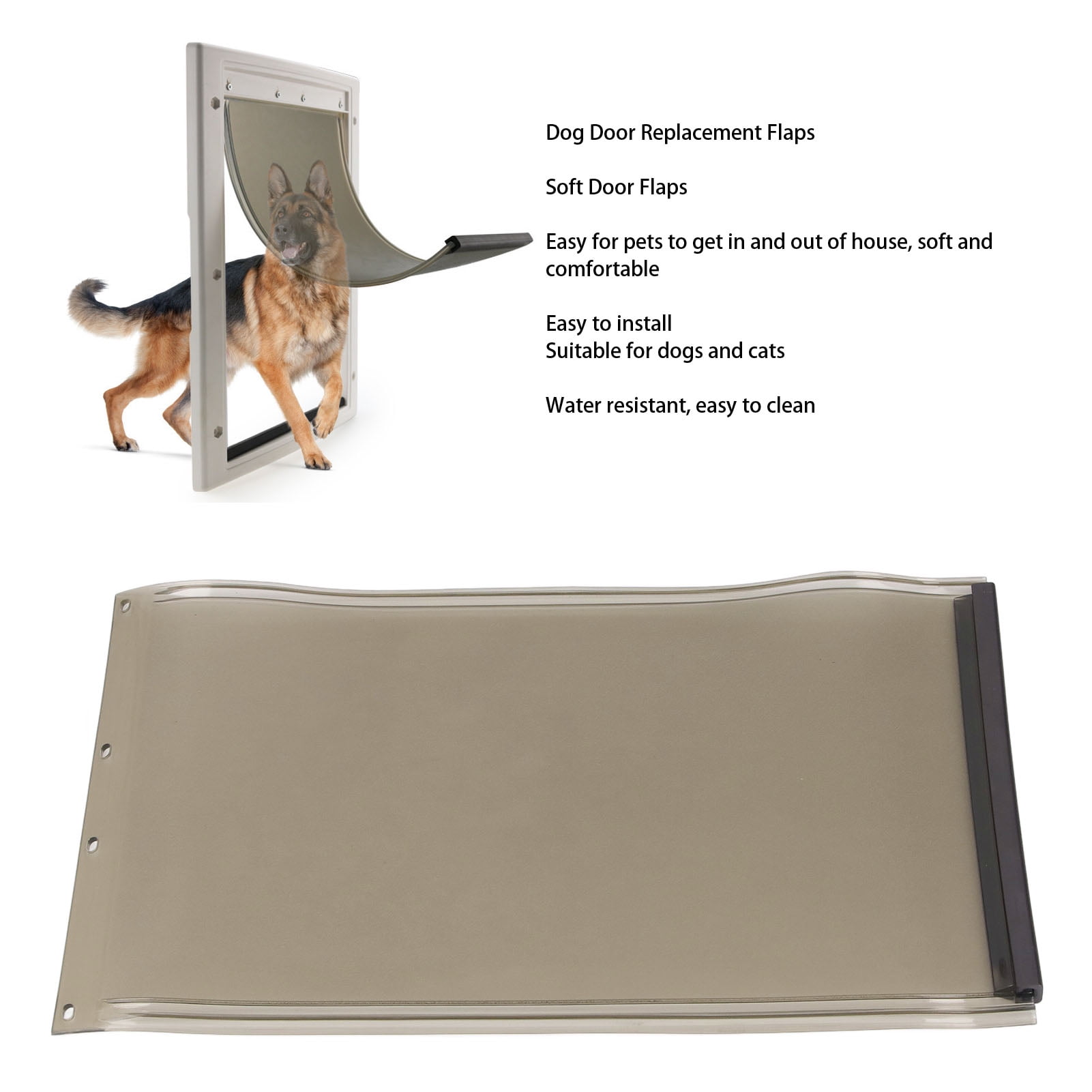 Dog Door Replacement Flap Soft TPU Replacement Dog Door Flap Pet