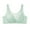 Green, variant on ALLLIST No Wire Womens Underwear Full Coveragr Lace Bras Cozy White Solid T-Shirt Womens Lingerie Size 38/85C