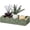 Green, variant on Paper Rope Scalloped Edge Shelves Storage Basket, Woven Toilet Paper Baskets for Over Toilet Storage Shelf, Ending Table, Floating Shelves Organizing or Home Décor, with Wood Handle, Brown