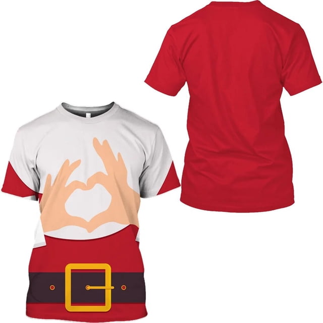 Christmas Top Christmas T Shirt For Men Clothing New Year Gift Cosplay Santa Claus Tees Women T-shirt 3D Print Anime Streetwear