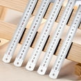 thumbnail image 3 of Stainless Steel Ruler with Inches Centimeters Scales Math Ruler Measuring Tool, 3 of 11
