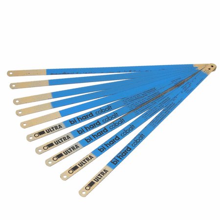 Forney Industries 21278 Cobalt Bi-Metal Hacksaw Blade, 12 x 18 Tooth, 10-Pack