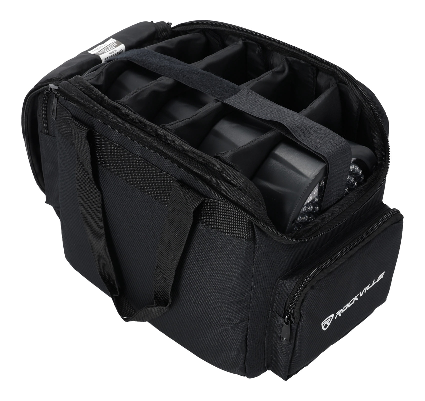Rockville R1200L Fog/Smoke Machine w LED Lights/Strobe, DMX+2 Remotes+Carry Bag
