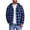 Blue, variant on Plaid Hoodie Jacket for Men Ghalytn Buffalo Check Sweatshirt - Casual Zip Up with Pockets