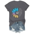 thumbnail image 4 of Tittly Womens T Shirts Womens Tops Casual Plus Size Shirts for Women Womens Fashion Workout T Shirts Athletic Plus Size Tops Summer Trendy Clothes 2025 Short Sleeve Spring Tee Gray, 4 of 9