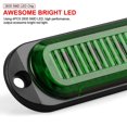 thumbnail image 2 of 10X 4-LED marcador lateral remolque camión RV luz impermeable 12V/24V verde Rojo Verde, 2 of 5