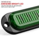 thumbnail image 2 of 10X 4-LED Verde Marcador lateral Liquidación Remolque Camión RV Luz Impermeable 12V / 24V, Verde Sincero Electrónica, 2 of 5