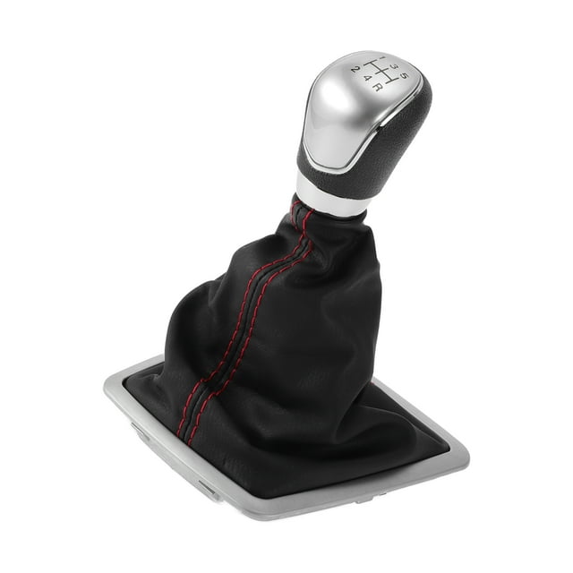 Perilla de cambio de marchas Unique Bargains con cubierta, palanca de cambios manual de 5 velocidades para Ford MK3 MK4 MK7 2006-2011, plástico