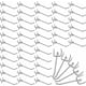 thumbnail image 1 of Ganchos de acero para tablero perforado (50 piezas) - 10 cm - Oficina de metal Gancho para tablero perforado para organizar herramientas de banco de trabajo y estantes de almacenamiento, 1 of 5