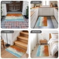 thumbnail image 6 of Orange Coastal Door Mat Indoor Outdoor, Summer Beach Seaside Ocean Nautical Non Slip Welcome Mat with Rubber Backing, Absorbent Fabric Front Door Mats Entryway Rug for Home Patio Entrance 20"x31.5", 6 of 9