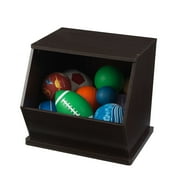 KidKraft Wooden Single Storage Unit, Kids Organization, Espresso