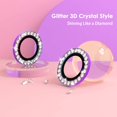 thumbnail image 2 of IBAOLE for iPhone 12 Pro Camera Lens Protector, 3D Bling Diamond Rear Camera Cover, Premium HD Tempered IBAOLE Aluminum Alloy Lens Ring Decoration Cover Film - Colorful Diamond 3d Diamond, 2 of 6