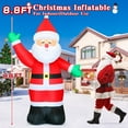 thumbnail image 7 of GOOSH Christmas Inflatables 8.8 FT Santa Claus Inflatable Shaking Hand, Santa Inflatables Blow Up Santa with Built-in LED Light, Outdoor Christmas Decorations Clearance for Xmas Holiday Party, 7 of 7