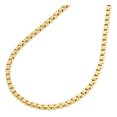 thumbnail image 2 of Real 10K Yellow Gold Solid Square Box Link Chain 2.50mm Necklace 18 Inches, 2 of 6