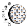 thumbnail image 3 of Bingfone Coffee To Go Pattern Spare Tire Cover Weatherproof Universal Wheel Protectors for RV Camper Travel Trailer SUV Truck-16 inch, 3 of 8