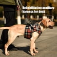 thumbnail image 1 of Flmtop Harnais de Levage pour Chien Réglable en Polyester à Carreaux pour Récupération Orange à Carreaux, 1 of 9
