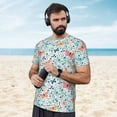 thumbnail image 4 of Wukai Butterflies Print Men's Short-Sleeved Mesh T-Shirt,Quick-Dry Short Sleeve Workout T-Shirt-5X-Large, 4 of 8